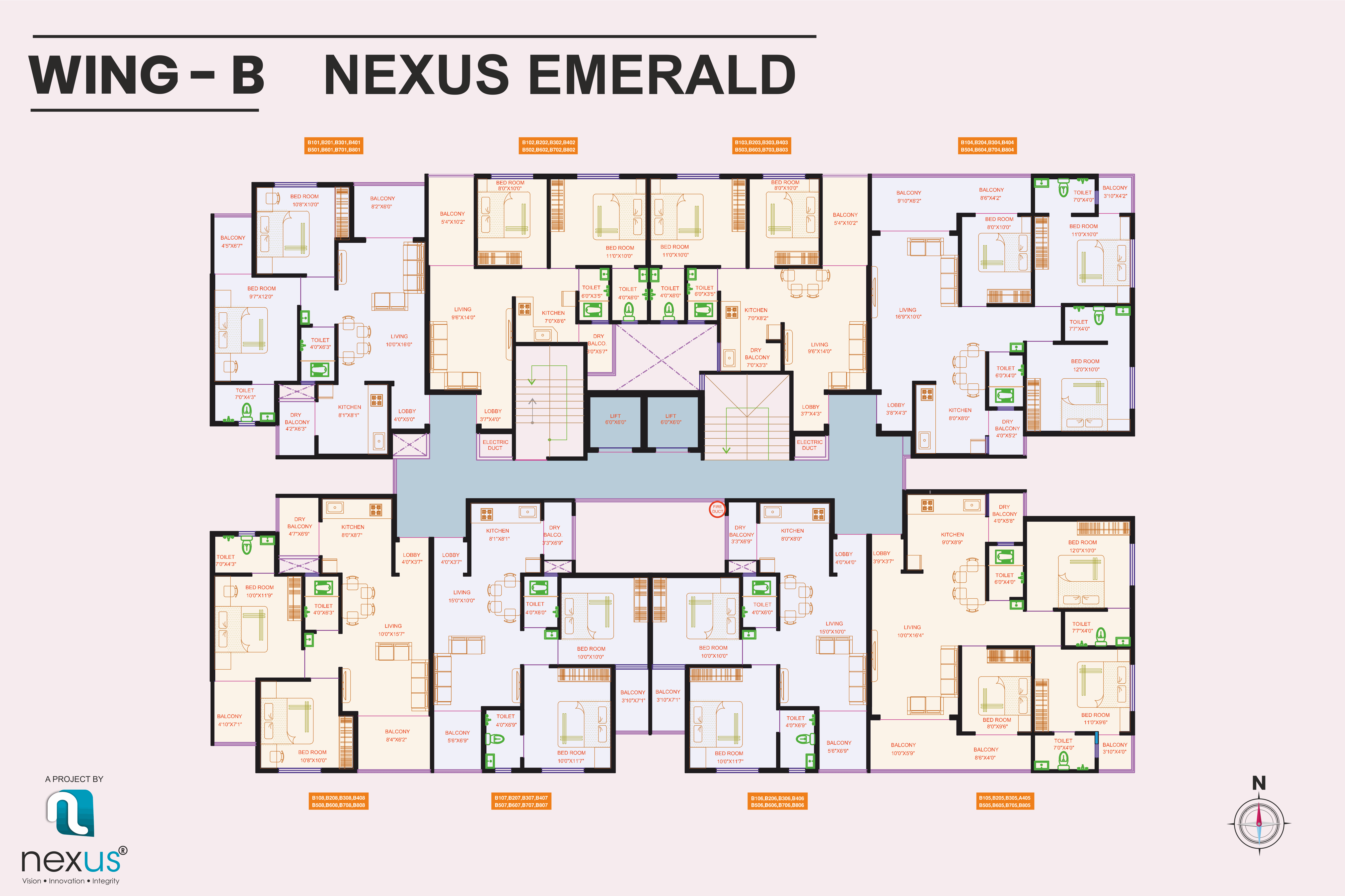 2nd Floor Plan Wing-A